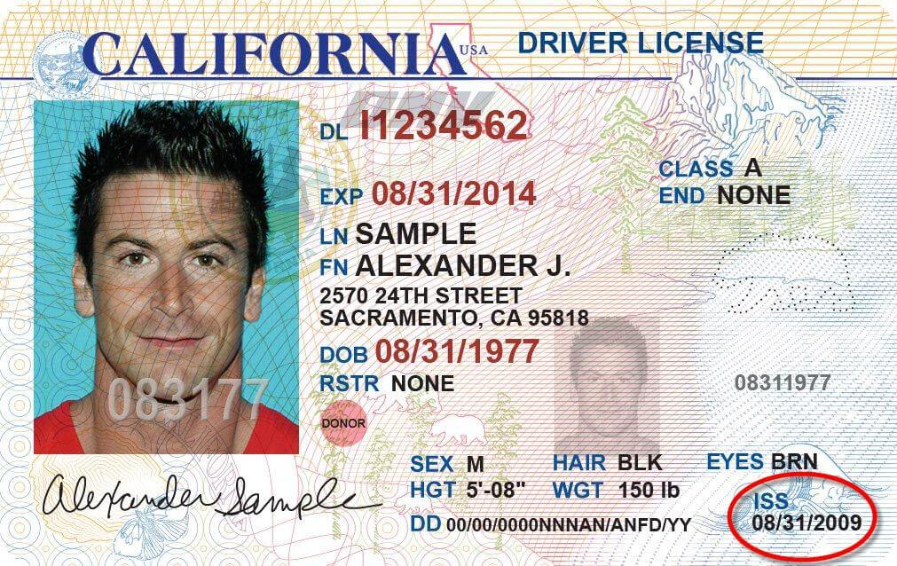 CA Driver’s License Issue Date